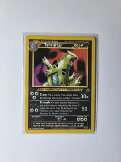 Pokemon Tyranitar 31/75 Neo Discovery Rare Regular 2001 Stage 2 Rare - Image 3