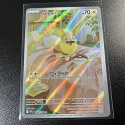 Pokemon TCG Phantasmal Flames Yamper 99/94 Illustration Rare - Image 1