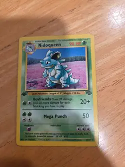 Pokemon TCG Nidoqueen Jungle 23/64 1st Edition Non-Holo Rare Vintage NM WOTC! - Image 1