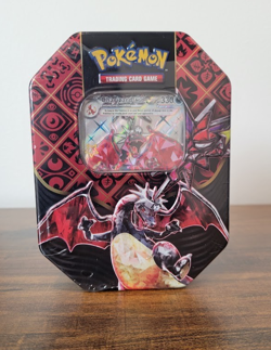 Pokemon Paldean Fates Tin Factory Sealed - Charizard - Image 1