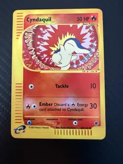 Pokemon Cyndaquil Expedition Base Set 105/165 Reverse Holo Common 50 HP English - Image 1
