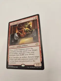 Magic The Gathering MODERN HORIZONS MH1 GOBLIN ENGINEER red card MTG - Image 3