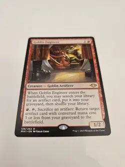Magic The Gathering MODERN HORIZONS MH1 GOBLIN ENGINEER red card MTG - Image 4