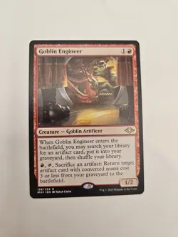 Magic The Gathering MODERN HORIZONS MH1 GOBLIN ENGINEER red card MTG - Image 5