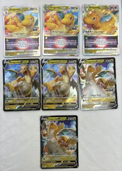 Pokemon TCG 6 card lot Dragonite V & Vstar & Promo Swsh 235-236 Vstar 50 V 49 - Image 1