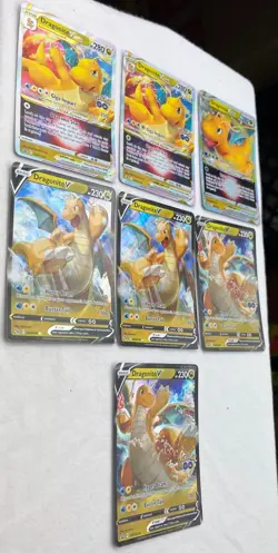 Pokemon TCG 6 card lot Dragonite V & Vstar & Promo Swsh 235-236 Vstar 50 V 49 - Image 2