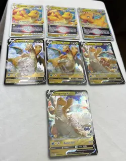 Pokemon TCG 6 card lot Dragonite V & Vstar & Promo Swsh 235-236 Vstar 50 V 49 - Image 3