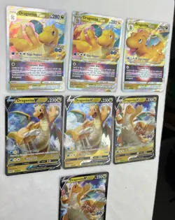 Pokemon TCG 6 card lot Dragonite V & Vstar & Promo Swsh 235-236 Vstar 50 V 49 - Image 5