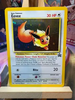 Eevee 11 Promo Wizards Black Star Promos Pokemon NM - Image 1