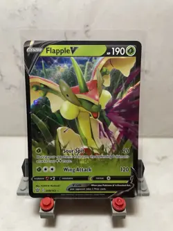 Pokemon Battle Styles Flapple V 018/163 Ultra Rare Holo NM Pack Fresh - Image 1