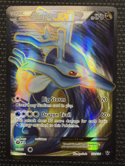Pokemon Kingdra EX Full Art 122/124 Fates Collide Unlimited Ultra Rare Holo NM - Image 2