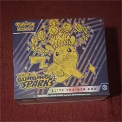 Pokemon TCG Scarlet & Violet Surging Sparks Elite Trainer Box Pikachu 2024 - Image 1