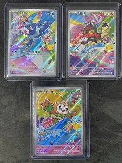 Pokemon TCG First Partner Illustration Collection Series 1 Alola Starters - Image 1