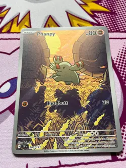 Pokemon TCG - Phanpy 205/191 - Surging Sparks - Illustration Rare - NM - Image 4