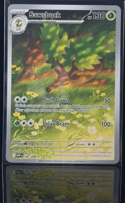 Pokemon TCG Sawsbuck Sv: White Flare 092/086 Illustration Rare Holo Eng - Image 1