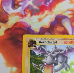 Pokemon TCG Aerodactyl Holo Fossil 1/62 Unlimited Edition - Image 3
