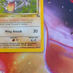 Pokemon TCG Aerodactyl Holo Fossil 1/62 Unlimited Edition - Image 5