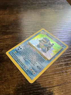 Pokemon TCG Blastoise Base Set Holo Rare 2/102 - Damaged See Photos - Image 2