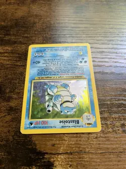 Pokemon TCG Blastoise Base Set Holo Rare 2/102 - Damaged See Photos - Image 4
