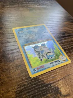 Pokemon TCG Blastoise Base Set Holo Rare 2/102 - Damaged See Photos - Image 5