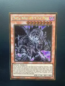 Yugioh Grapha, Dragon Lord Of Dark World PGL2-EN083 Gold Rare 1st Edition NM - Image 1