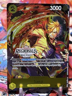 SANJI - One Piece OP03-102 - PROMO P - Offline Regional 2024 Participant - Image 1
