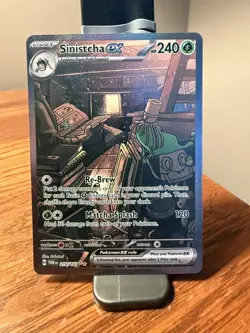 Pokemon Sinistcha ex 210/167 Special Illustration Rare Holo Card Twilight M Mint - Image 1
