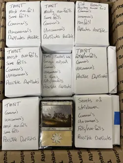 About 3500 Cards MTG Bulk Tokens, Basic Lands, Commons And Uncommons - Image 1