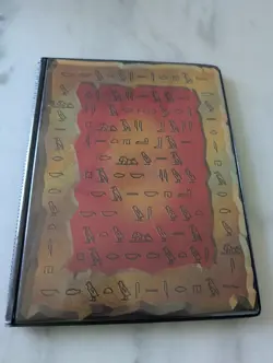 Vintage Konami Yu-Gi-Oh! Egyptian 20 Page Card Binder Trading Card TCG, 2002 - Image 1