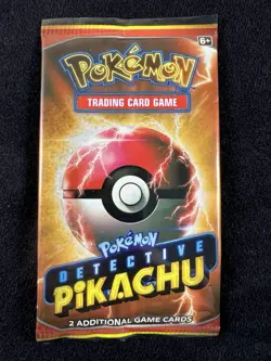 Pokemon Detective Pikachu Movie 2-Card Booster Pack (with SM190 Promo Holo Rare) - Image 1