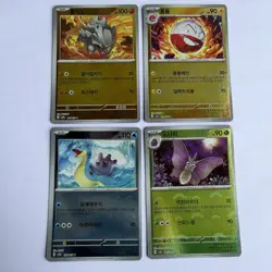 Pokemon TCG Korean 151 Poke ball Reverse Holo Bundle X4 Cards Pack Fresh / NM - Image 2