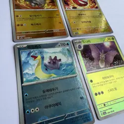 Pokemon TCG Korean 151 Poke ball Reverse Holo Bundle X4 Cards Pack Fresh / NM - Image 3