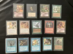 MTG Vintage Lot Of 14 Cards. Rares & Uncommons. Vintage Sets. Ex. Condition. - Image 1