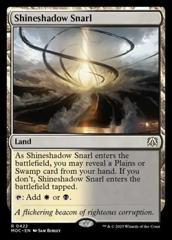 [1x] Shineshadow Snarl Near Mint, English March of the Machine Commander MTG Mag - Image 1