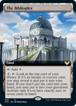 [1x] The Biblioplex - Extended Art Near Mint, English Strixhaven Extras MTG Magi - Image 1