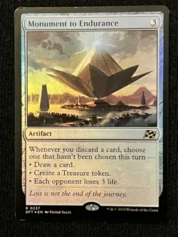 Monument to Endurance Aetherdrift Regular MTG Magic The Gathering (FOIL) MP - Image 1
