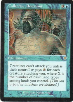 MTG: Invasion: Collective Restraint: Moderately Played Condition - Image 1
