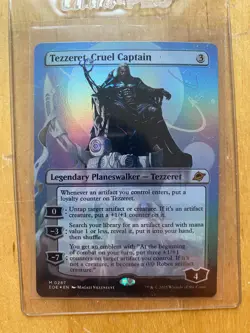 MTG Tezzeret, Cruel Captain (Borderless) Edge of Eternities Foil #287 NM - Image 1