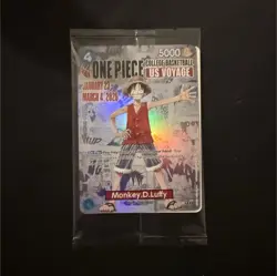 Bandai One Piece CCG Monkey D. Luffy ST10-006 Holo Promo US Voyage Basketball - Image 1