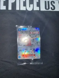 Bandai One Piece CCG Monkey D. Luffy ST10-006 Holo Promo US Voyage Basketball - Image 2