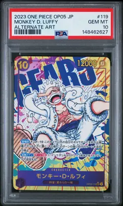 2023 ONE PIECE JAPANESE OP05-AWAKENING OF THE NEW ERA MONKEY D. LUFFY PSA 10 - Image 1