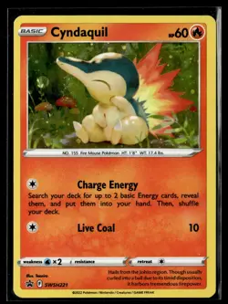 Cyndaquil - (Cosmos Holo) Promo Holo SWSH: Sword & Shield Promo Cards SWSH221 NM - Image 1