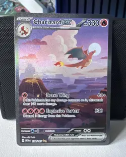 Pokemon TCG Charizard EX Card 199/165 Scarlet Violet 151 Series - Image 1
