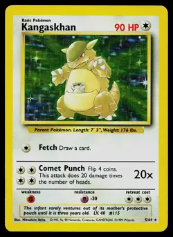Pokemon Card - Kangaskhan Jungle 5/64 Holo Rare - Image 1