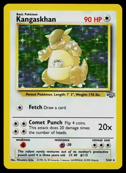 Pokemon Card - Kangaskhan Jungle 5/64 Holo Rare - Image 1