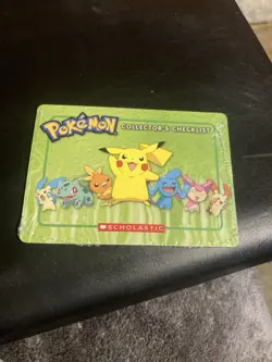 2007 Pokemon Scholastic Collectors Checklist Card Pikachu sealed free shipping - Image 1