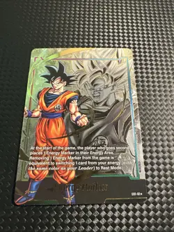 Goku Energy Marker Promo Prize Gold E01-01 Dragon Ball Fusion World Card English - Image 1