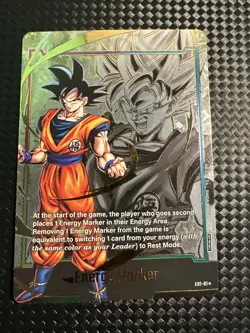 Goku Energy Marker Promo Prize Gold E01-01 Dragon Ball Fusion World Card English - Image 2