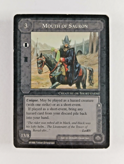 Mouth of Sauron - Middle Earth CCG card (1995 ICE) MECCG Wizards Limited LotR - Image 1