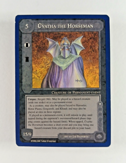 Uvatha the Horseman - Middle Earth CCG card (1996 ICE) MECCG Wizards Unlimited - Image 1